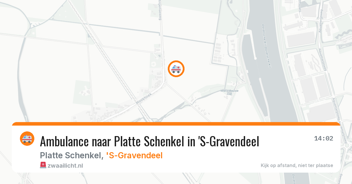 Ambulance naar Platte Schenkel in 'S-Gravendeel — 23 jun 2026