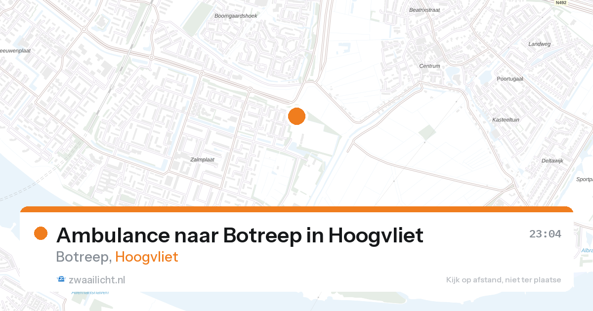 Ambulance naar Botreep in Hoogvliet — 31 jan 2026