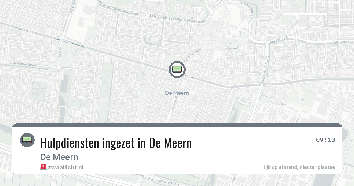 Hulpdiensten ingezet in De Meern — 7 feb 2026 | 🚨 Zwaailicht.nl
