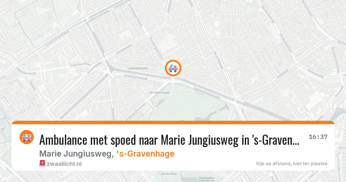 Ambulance met spoed naar Marie Jungiusweg in 's-Gravenhage — 25 mei 2026
