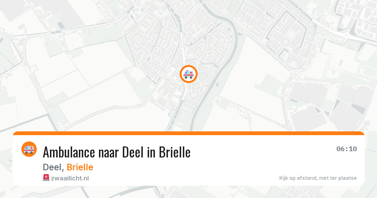 Ambulance naar Deel in Brielle — 2 apr 2026
