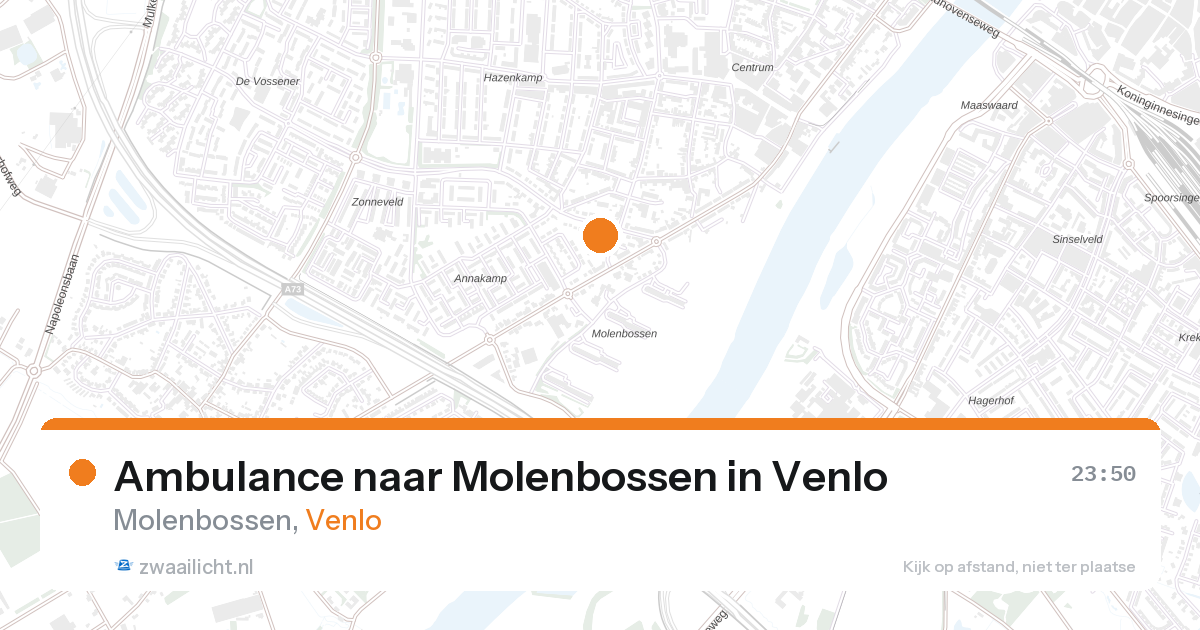 Ambulance naar Molenbossen in Venlo — 13 aug 2026