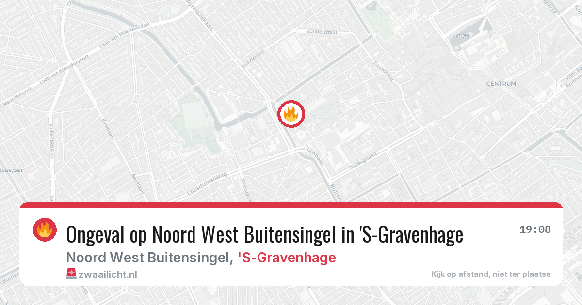 Ongeval op Noord West Buitensingel in 'S-Gravenhage — 22 jul 2026