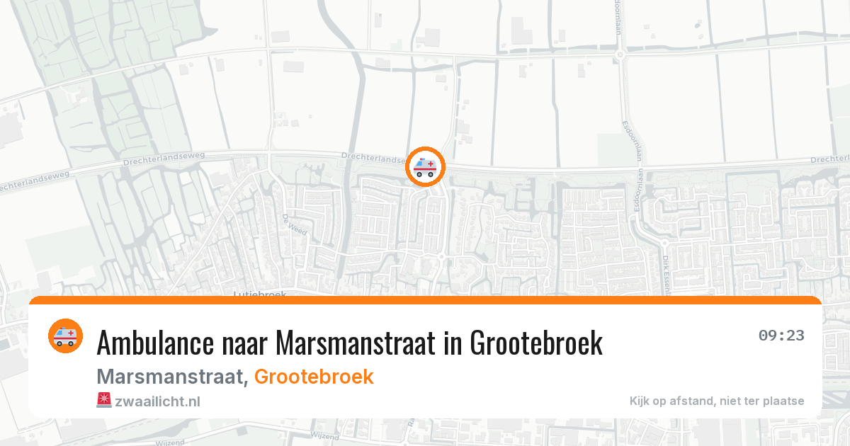 Ambulance naar Marsmanstraat in Grootebroek — 7 aug 2026
