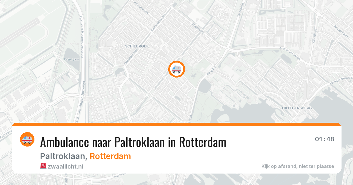 Ambulance naar Paltroklaan in Rotterdam — 4 apr 2026