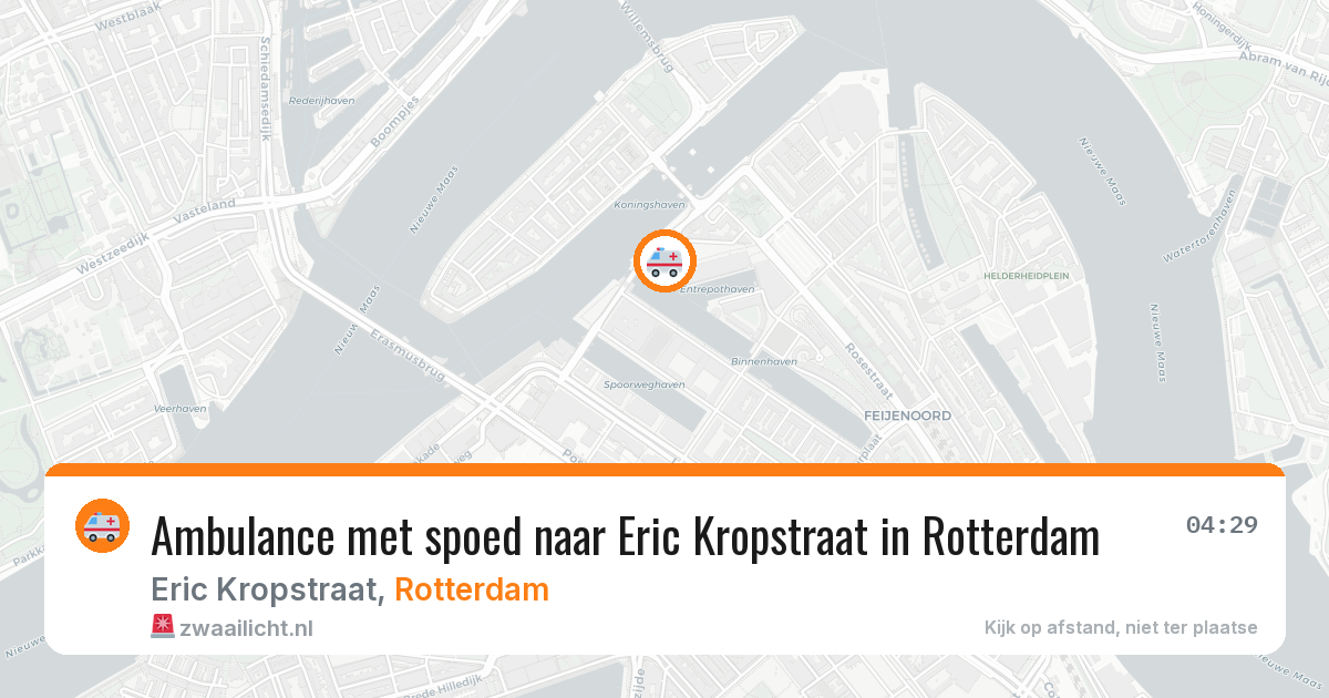 Ambulance met spoed naar Eric Kropstraat in Rotterdam — 6 mei 2026