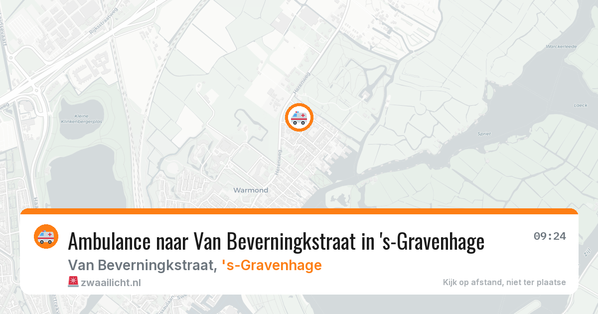 Ambulance naar Van Beverningkstraat in 's-Gravenhage — 29 jan 2026