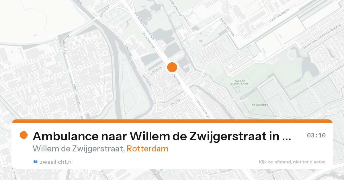 Ambulance naar Willem de Zwijgerstraat in Rotterdam — 31 jan 2026