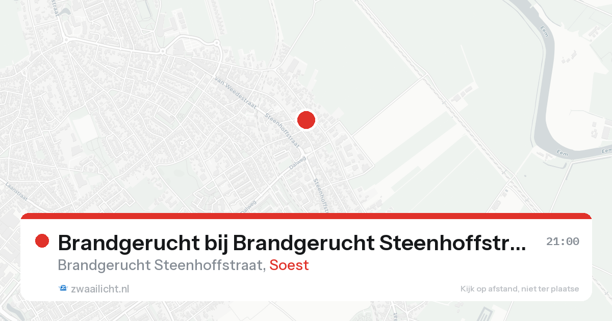 Brandgerucht bij Brandgerucht Steenhoffstraat in Soest — 7 feb 2026
