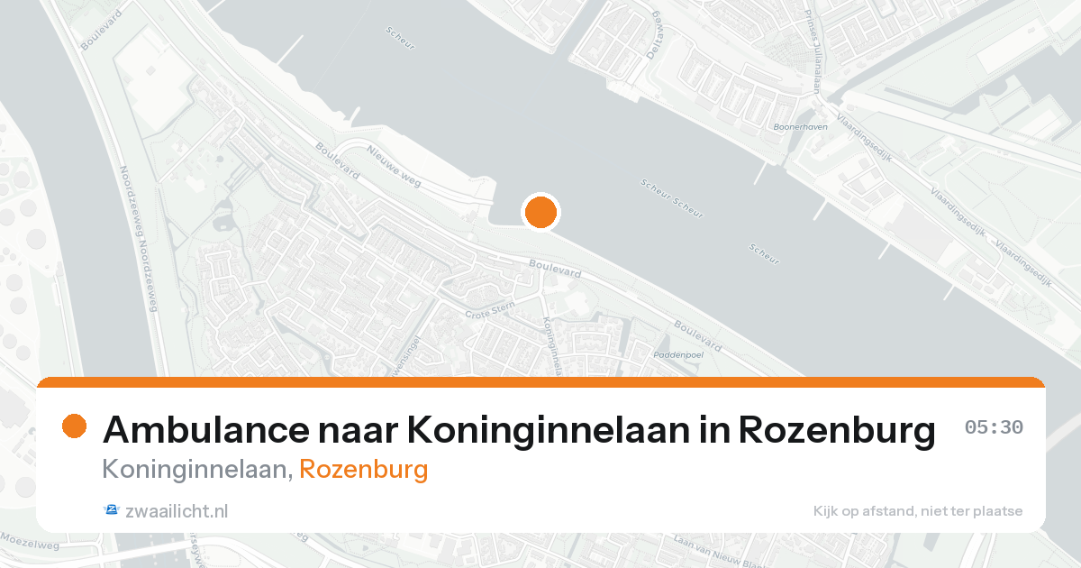 Ambulance naar Koninginnelaan in Rozenburg — 8 feb 2026