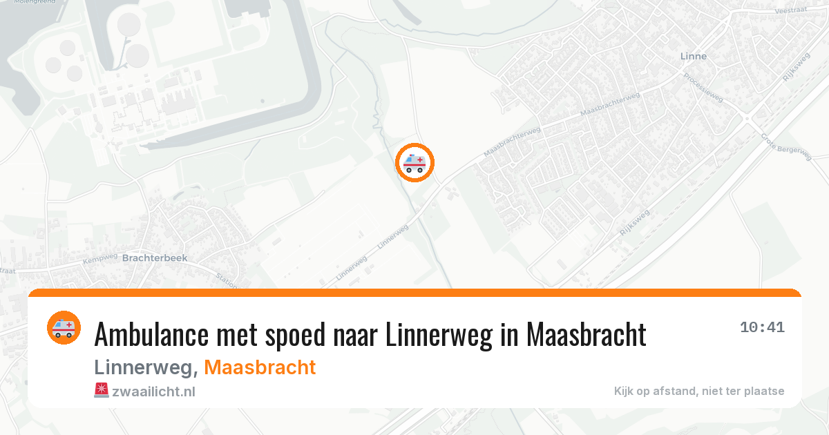Ambulance met spoed naar Linnerweg in Maasbracht — 18 jun 2026