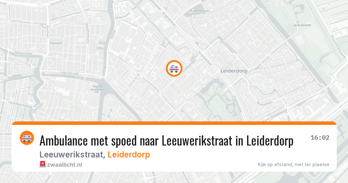 Ambulance met spoed naar Leeuwerikstraat in Leiderdorp — 23 apr 2026