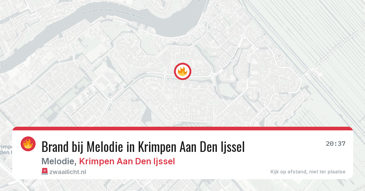 Brand bij Melodie in Krimpen Aan Den Ijssel — 27 mei 2026