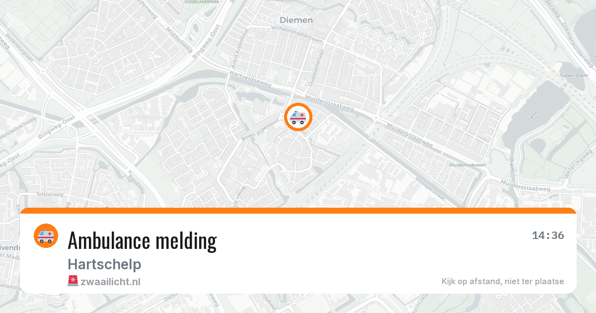 Ambulance melding — 18 jan 2026