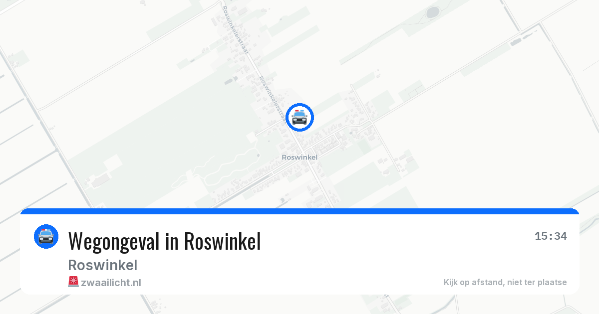 Wegongeval in Roswinkel — 16 jun 2026