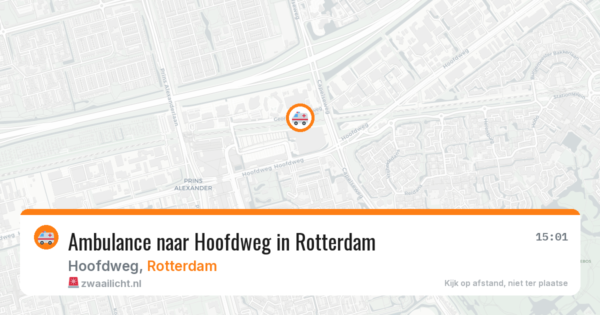 Ambulance naar Hoofdweg in Rotterdam — 24 mrt 2026