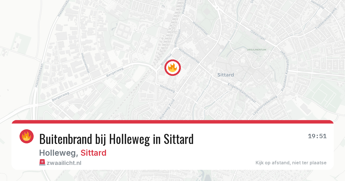 Buitenbrand bij Holleweg in Sittard — 1 aug 2026