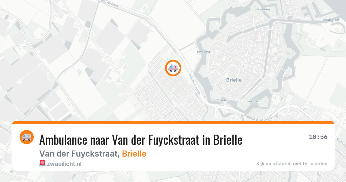 Ambulance naar Van der Fuyckstraat in Brielle — 4 aug 2026