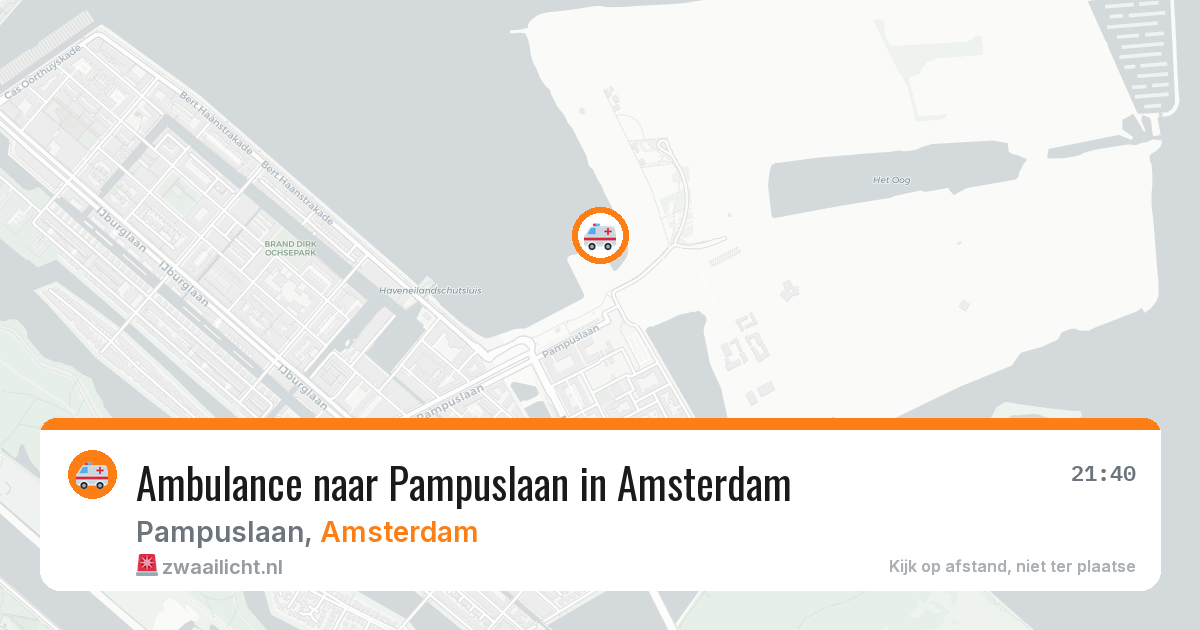 Ambulance naar Pampuslaan in Amsterdam — 26 jun 2026