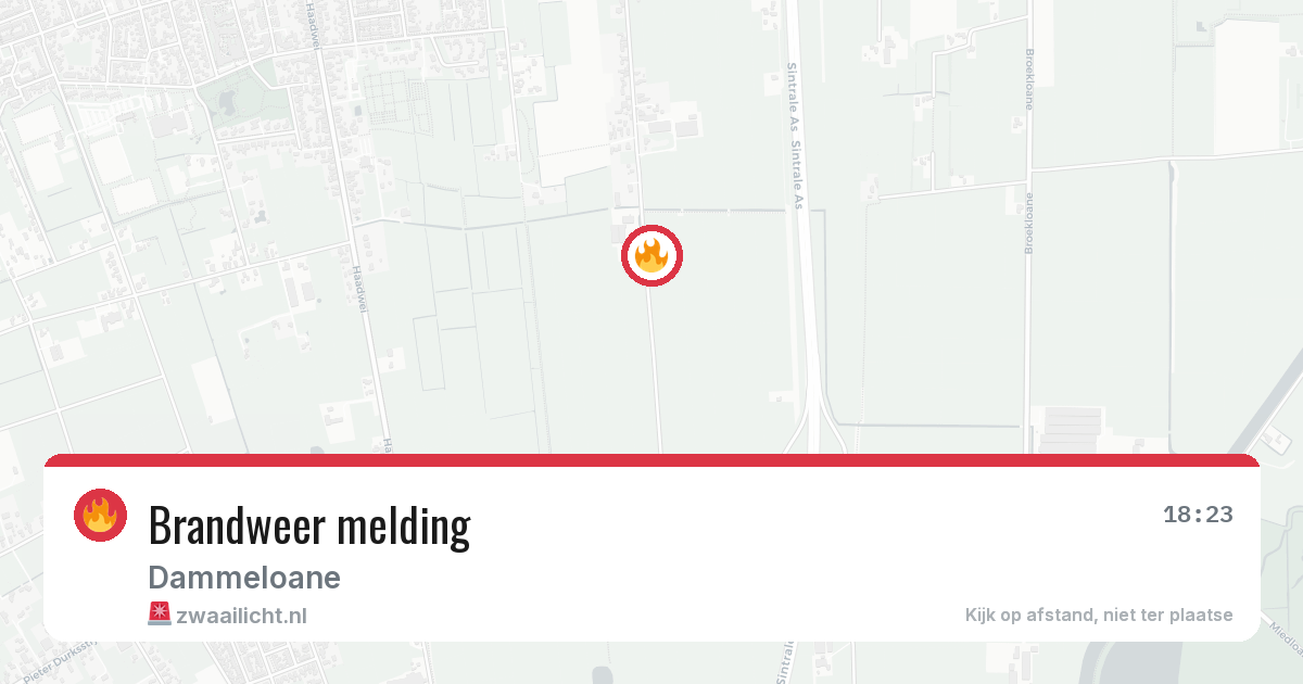 Brandweer melding — 12 jun 2026