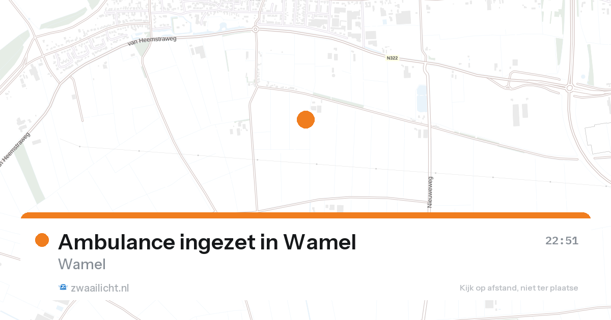 Ambulance ingezet in Wamel — 22 aug 2026