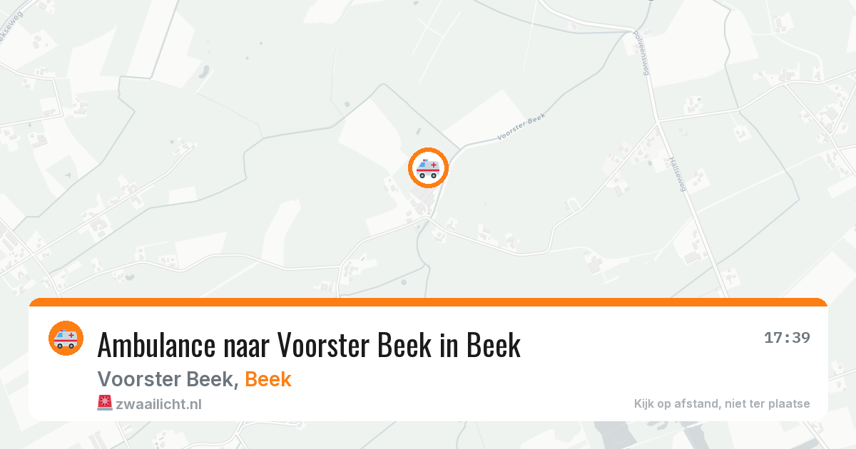 Ambulance naar Voorster Beek in Beek — 23 mei 2026