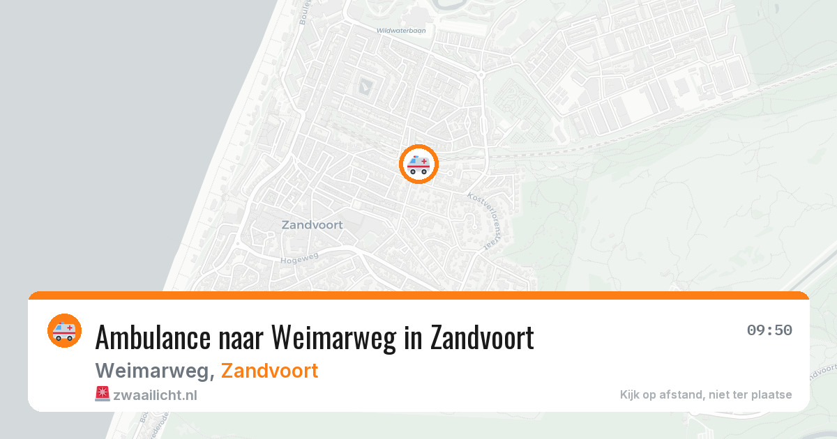 Ambulance naar Weimarweg in Zandvoort — 17 jul 2026