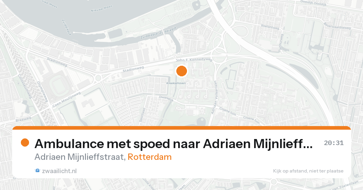 Ambulance met spoed naar Adriaen Mijnlieffstraat in Rotterdam — 1 jul 2026