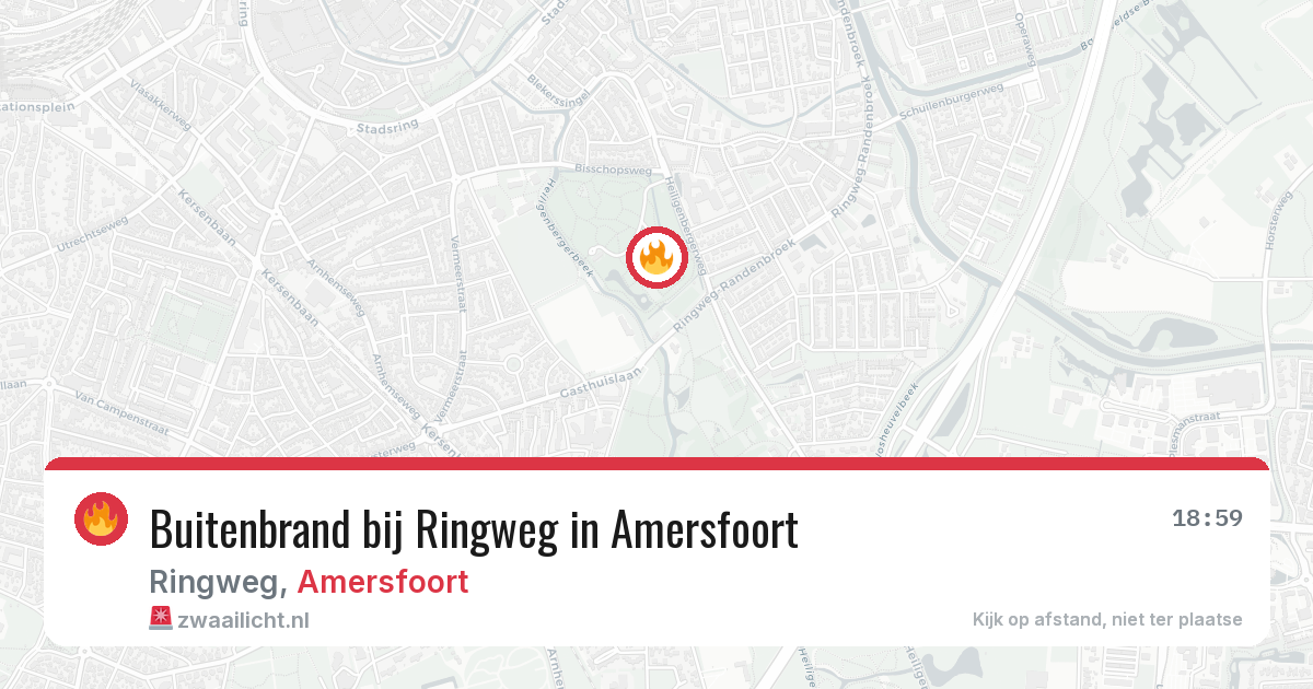 Buitenbrand bij Ringweg in Amersfoort — 6 jul 2026