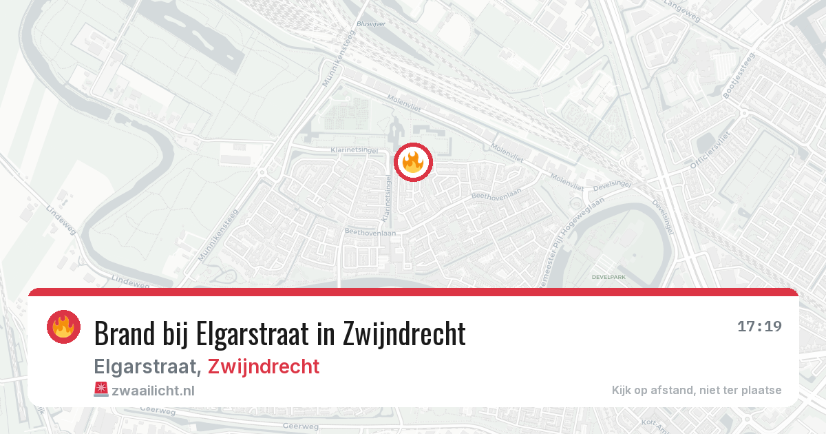 Brand bij Elgarstraat in Zwijndrecht — 4 apr 2026