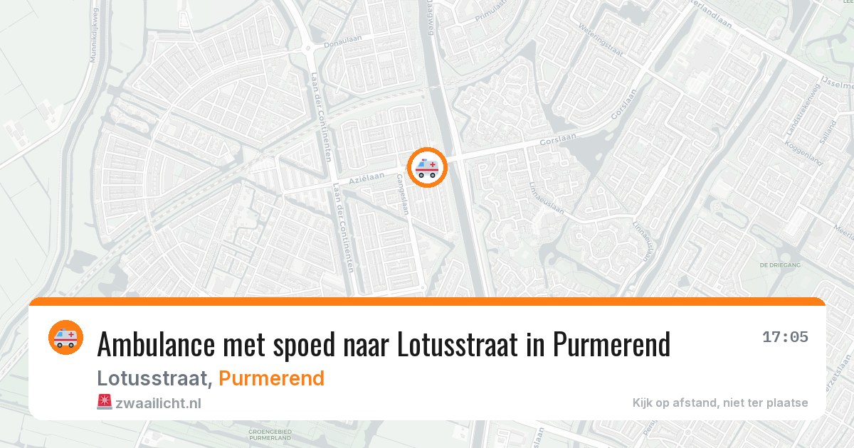 Ambulance met spoed naar Lotusstraat in Purmerend — 12 feb 2026