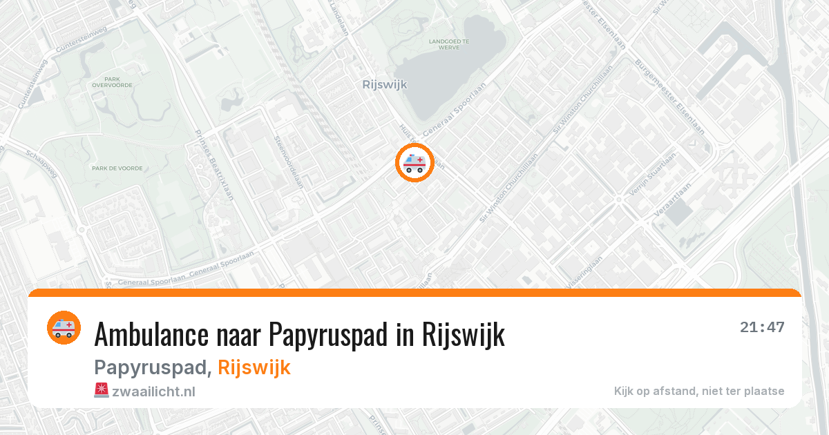 Ambulance naar Papyruspad in Rijswijk — 29 jan 2026