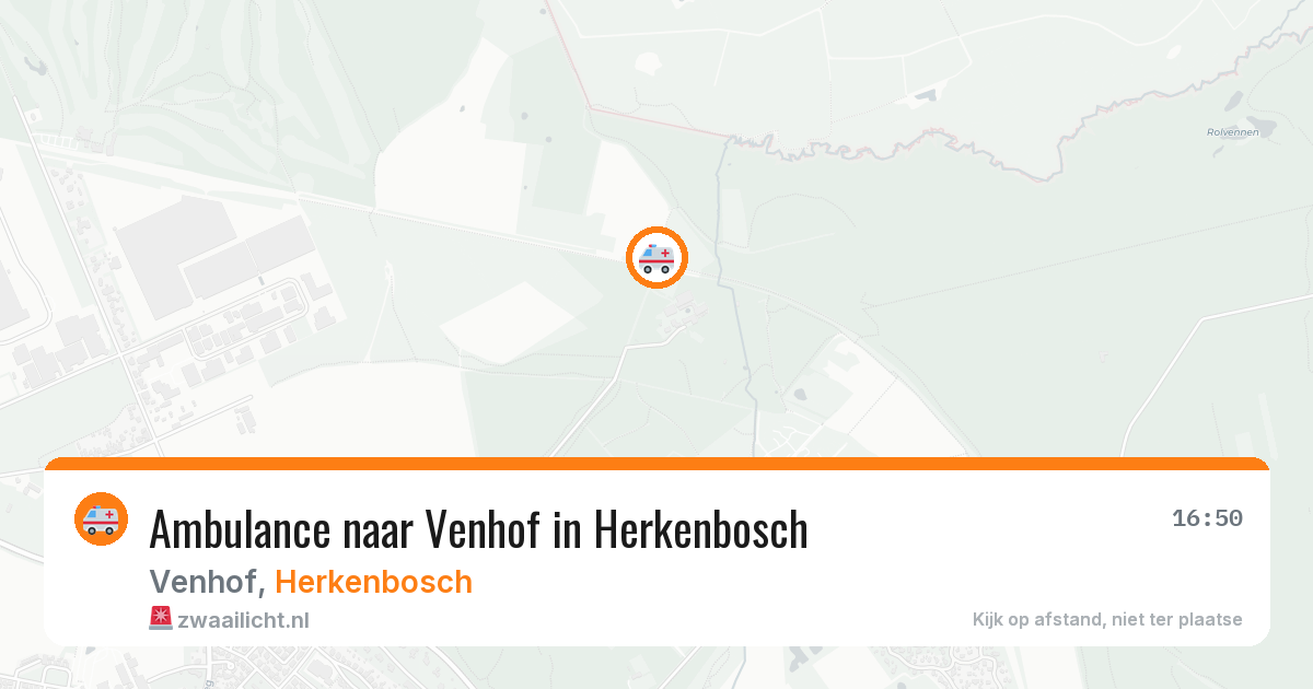 Ambulance naar Venhof in Herkenbosch — 21 mei 2026
