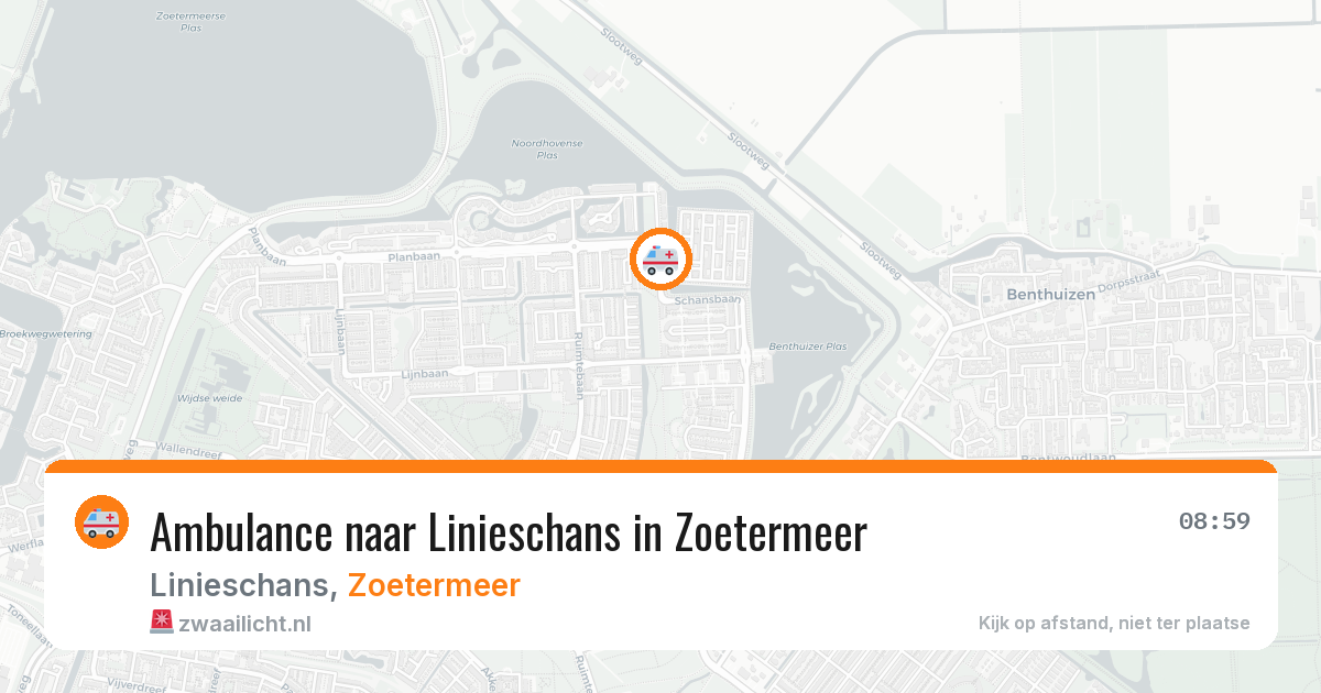 Ambulance naar Linieschans in Zoetermeer — 30 mei 2026
