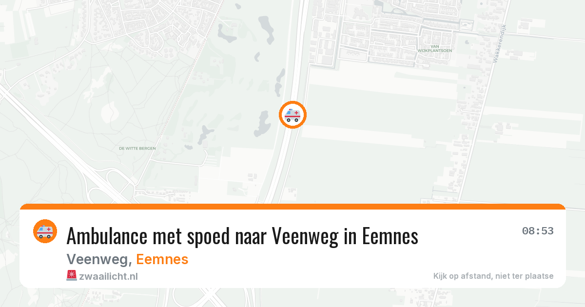 Ambulance met spoed naar Veenweg in Eemnes — 22 apr 2026