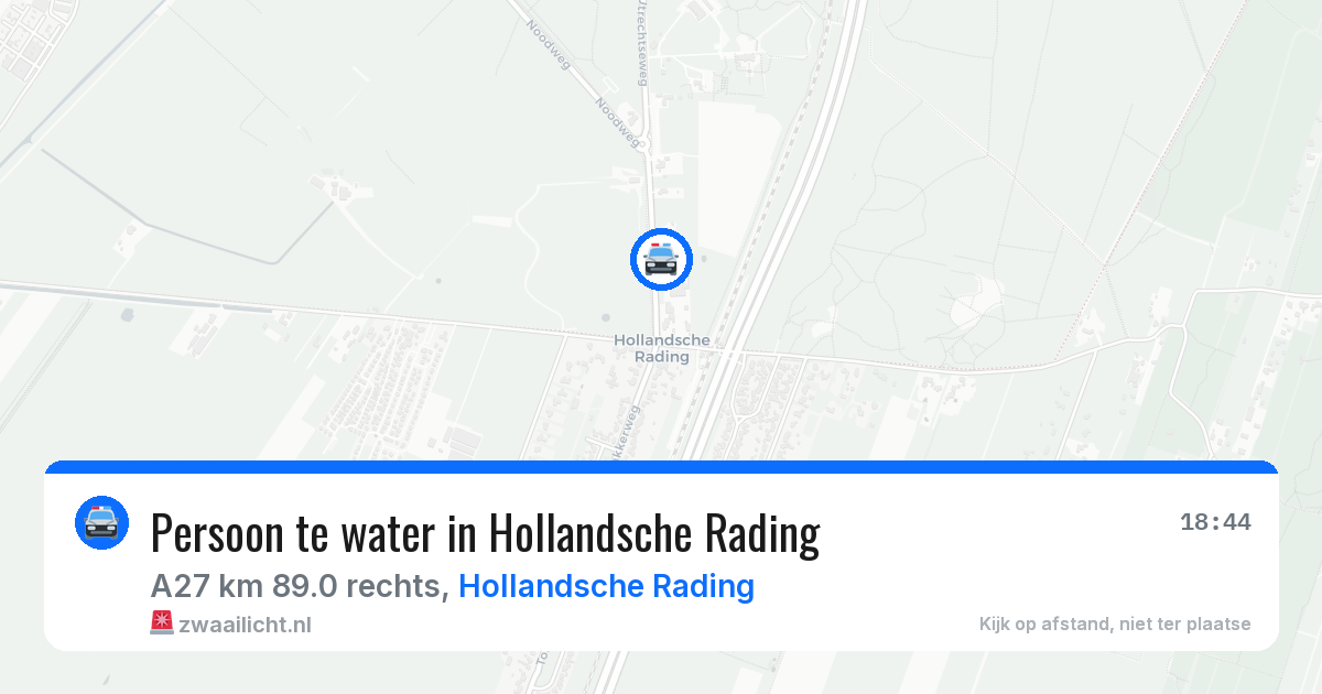 Persoon te water in Hollandsche Rading — 29 mrt 2026