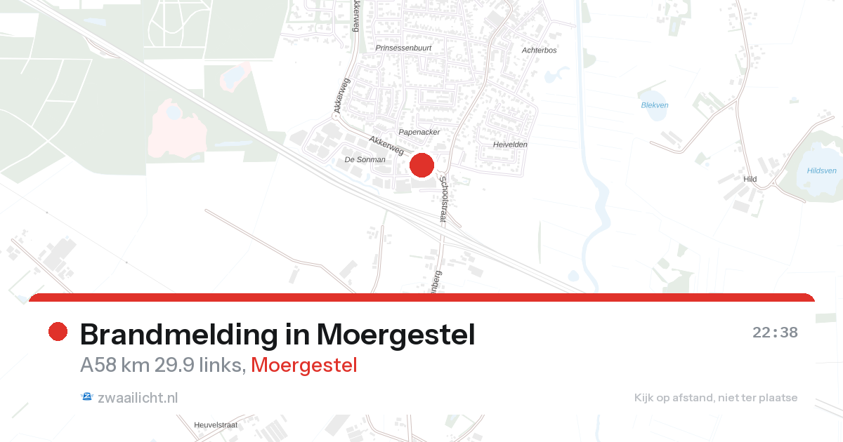 Brandmelding in Moergestel — 24 aug 2026