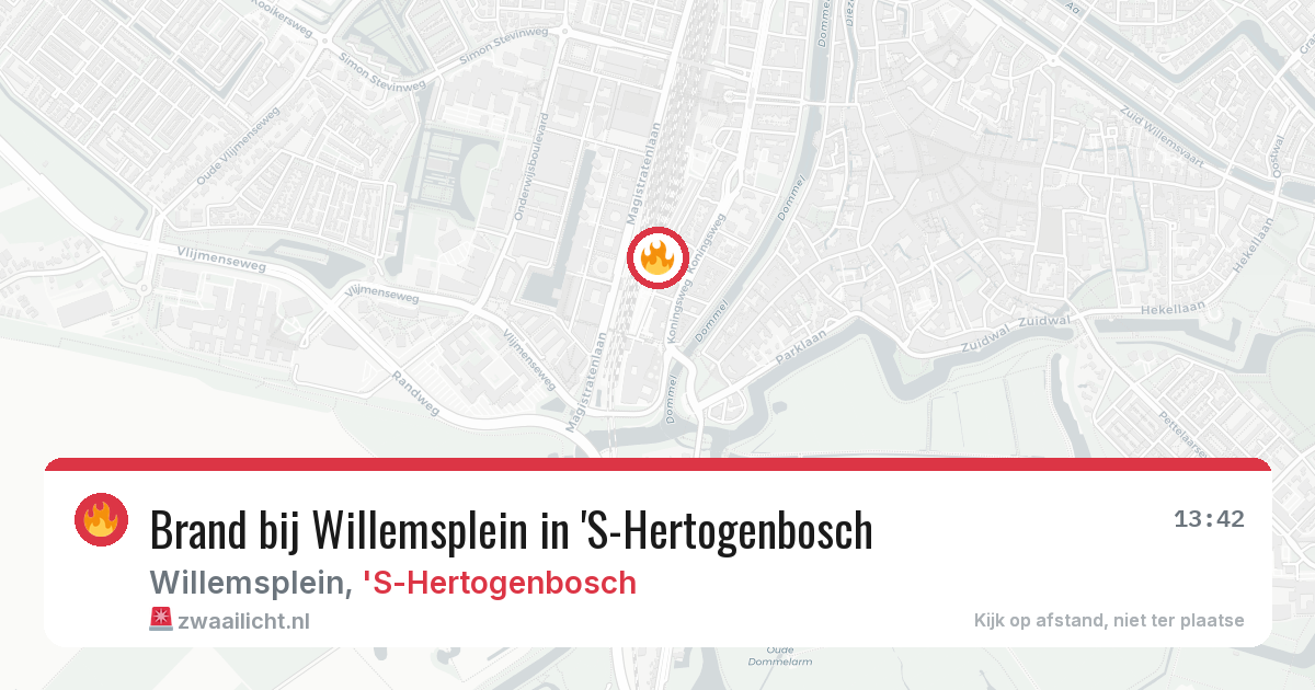 Brand bij Willemsplein in 'S-Hertogenbosch — 3 jul 2026