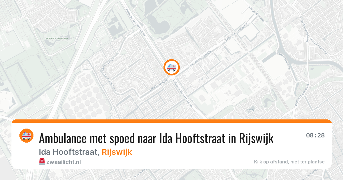 Ambulance met spoed naar Ida Hooftstraat in Rijswijk — 22 mrt 2026