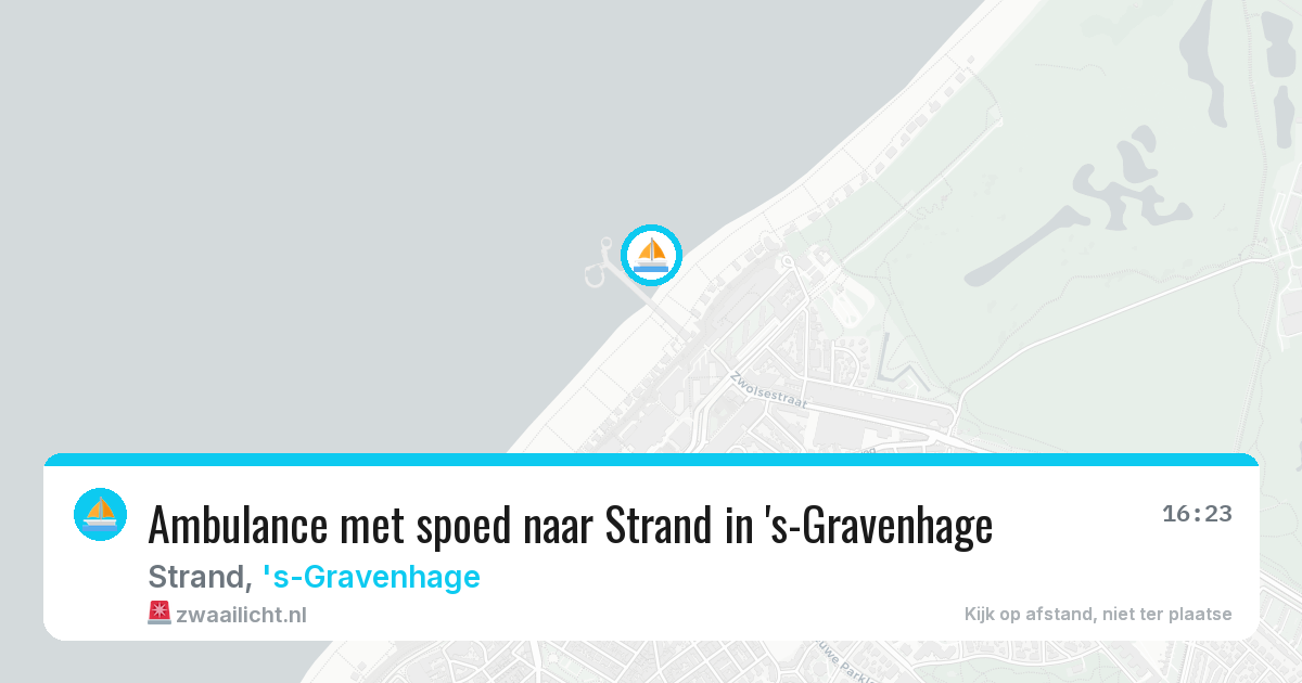 Ambulance met spoed naar Strand in 's-Gravenhage — 11 aug 2026