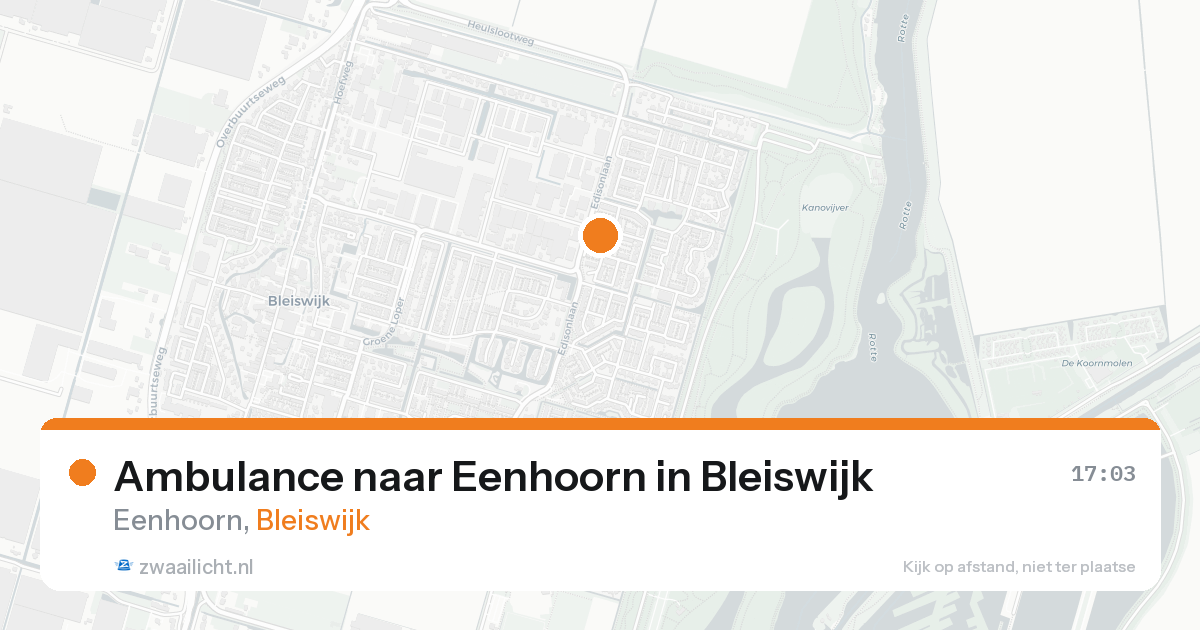 Ambulance naar Eenhoorn in Bleiswijk — 4 jun 2026