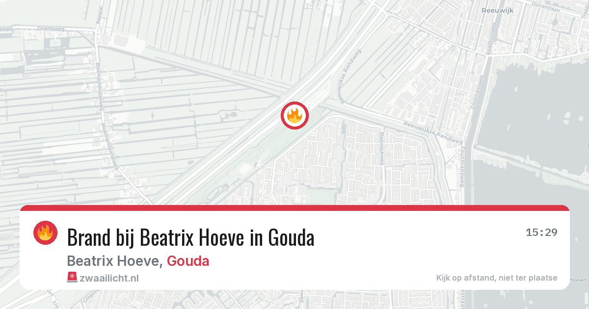 Brand bij Beatrix Hoeve in Gouda — 22 jul 2026