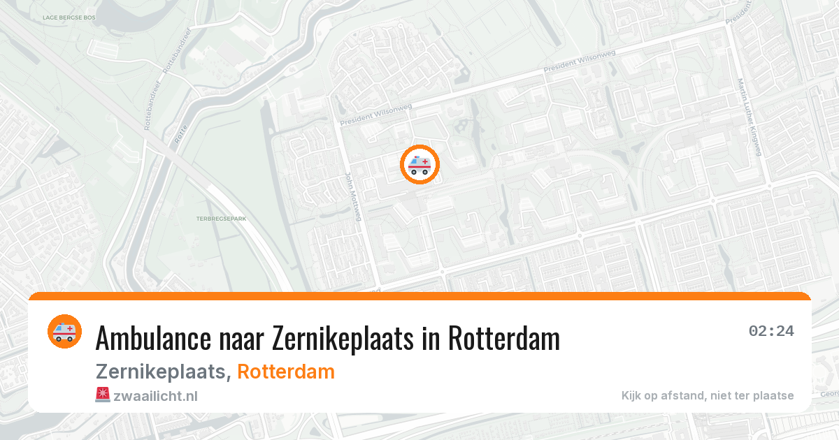 Ambulance naar Zernikeplaats in Rotterdam — 7 jul 2026