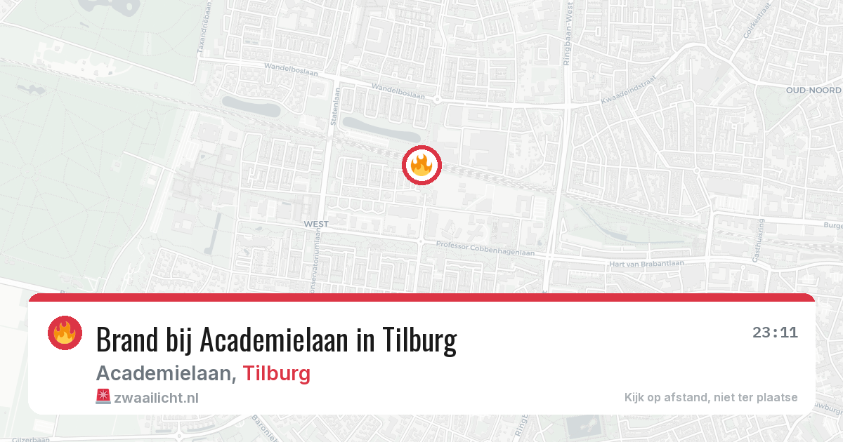 Brand bij Academielaan in Tilburg — 4 jun 2026