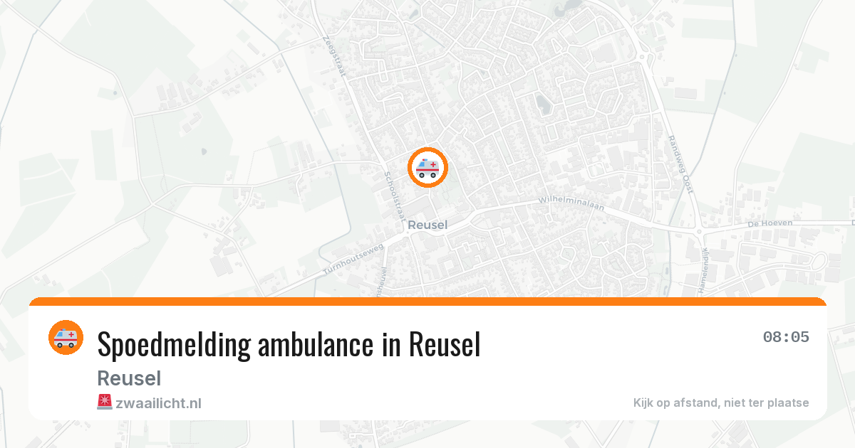 Spoedmelding ambulance in Reusel — 26 jan 2026