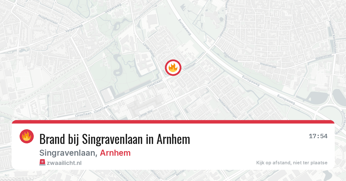 Brand bij Singravenlaan in Arnhem — 26 mei 2026