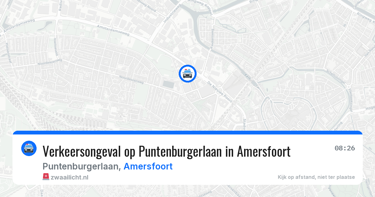 Verkeersongeval op Puntenburgerlaan in Amersfoort — 2 apr 2026