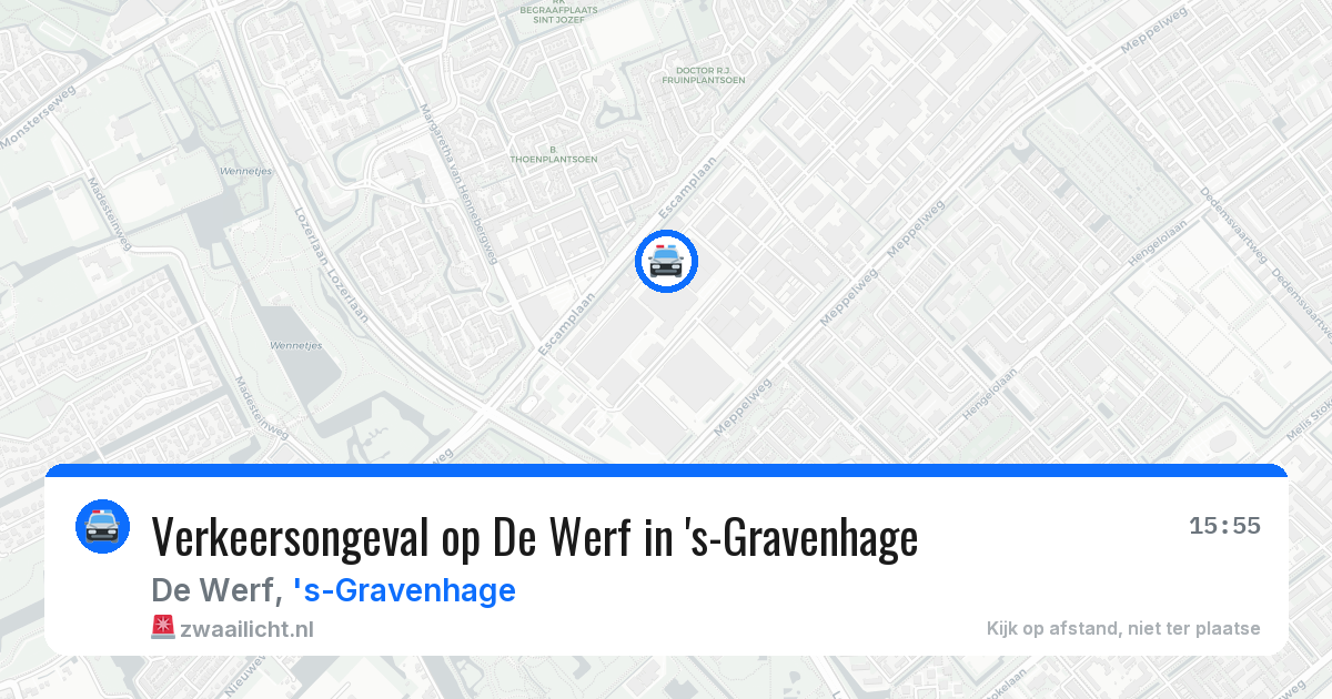 Verkeersongeval op De Werf in 's-Gravenhage — 2 jul 2026