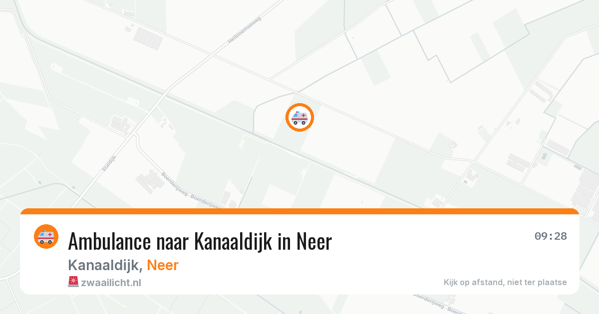 Ambulance naar Kanaaldijk in Neer — 24 mei 2026