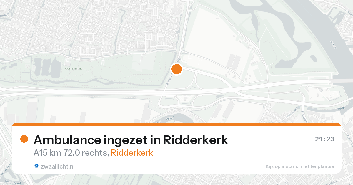 Ambulance ingezet in Ridderkerk — 22 aug 2026